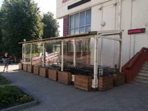 Мягкие окна для террас кафе и ресторанов